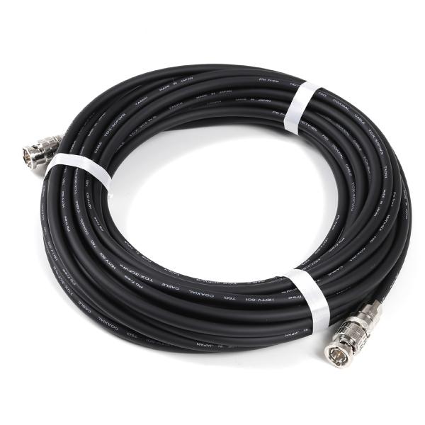 立井電線 3CFWS 3G-SDIケーブル 50ｍ 柔らかい 3CFWS(12G) 可動用 同軸 BNCケーブル 10m 黒色 撚線 立井電線