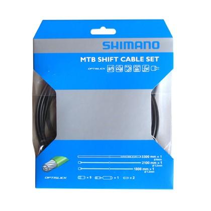 SHIMANO シフトケーブルセット オプティスリック Y60198090 【返品不可】 5年保証 MTB ブラック