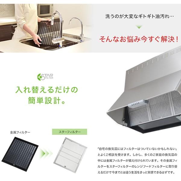 スターフィルター レンジフードフィルター 換気扇フィルター 交換用 6枚 厚手 通気性が良く長持ち 297x340mm枠用 不燃性のガラス繊維タイプ 期間限定お試し価格 除去率86 1