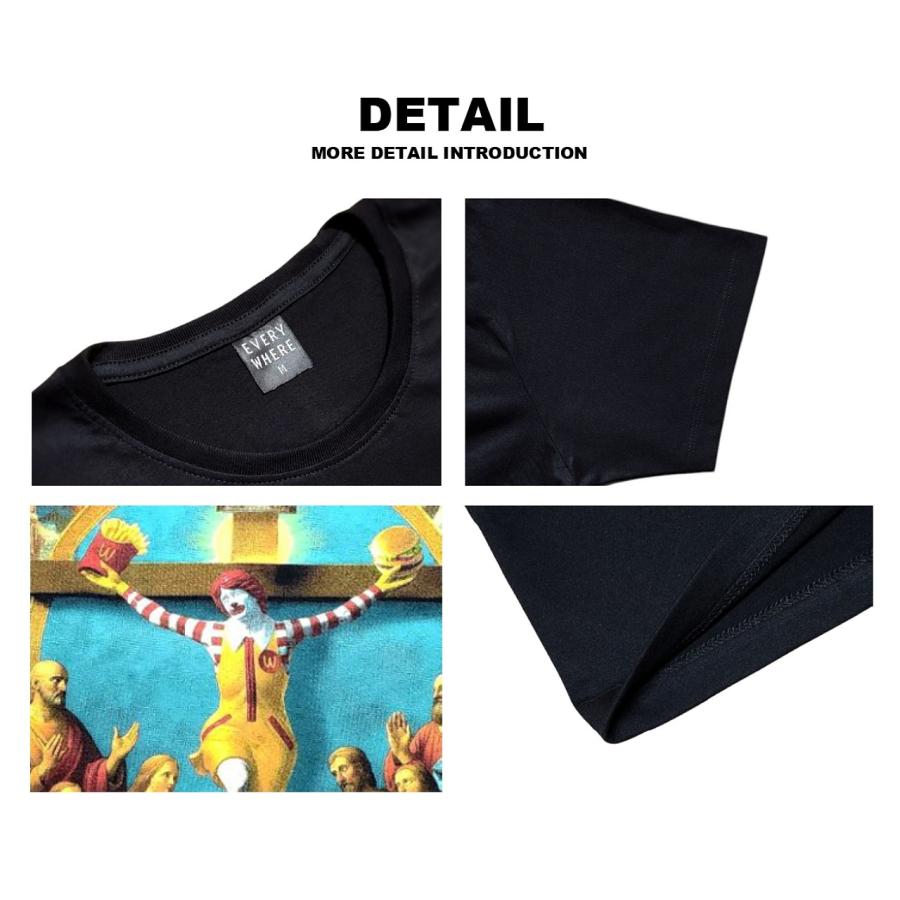 ゴッドオブジャンクフード パロディTシャツ 面白Tシャツ マック風 