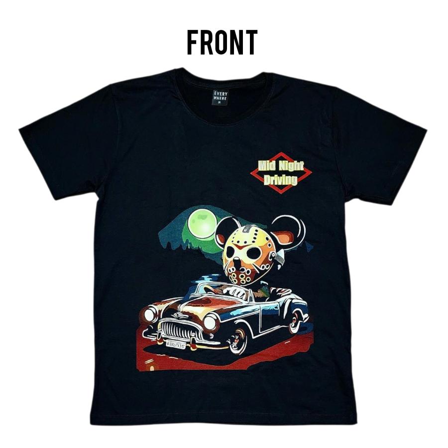 ミッドナイトドライビング パロディTシャツ 面白Tシャツ ダンス着