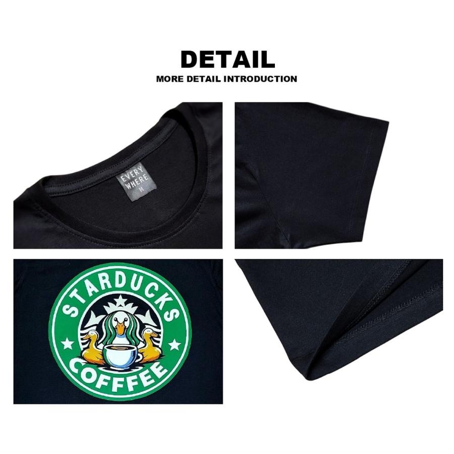 スターダックスコーヒー パロディTシャツ 面白Tシャツ スタバ風