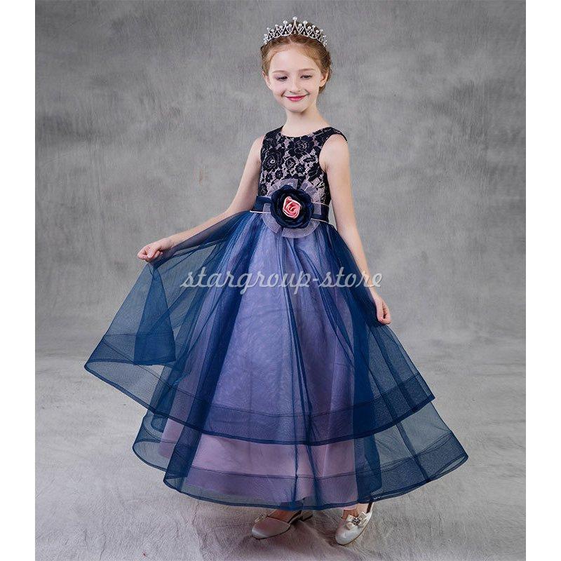 ピアノ ドレス ジュニア 演奏会 フォーマル 結婚式 フィッシュテールドレス キッズドレス 七五三 コンクール |  | 02