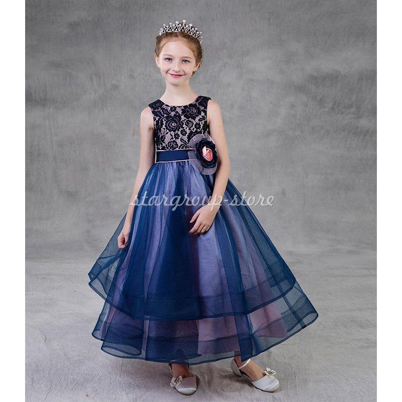 ピアノ ドレス ジュニア 演奏会 フォーマル 結婚式 フィッシュテールドレス キッズドレス 七五三 コンクール |  | 03