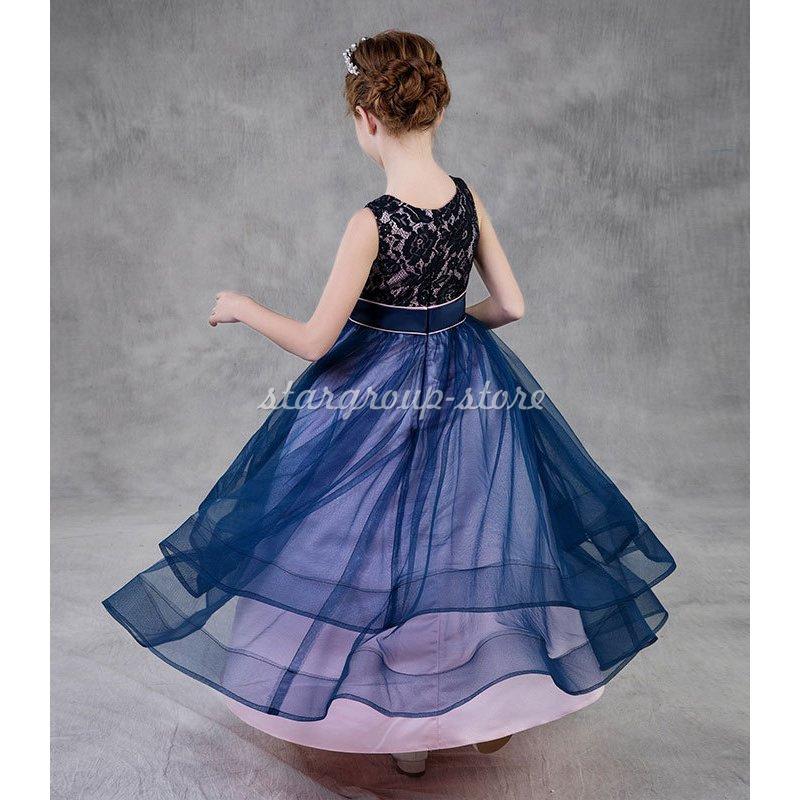 ピアノ ドレス ジュニア 演奏会 フォーマル 結婚式 フィッシュテールドレス キッズドレス 七五三 コンクール |  | 04