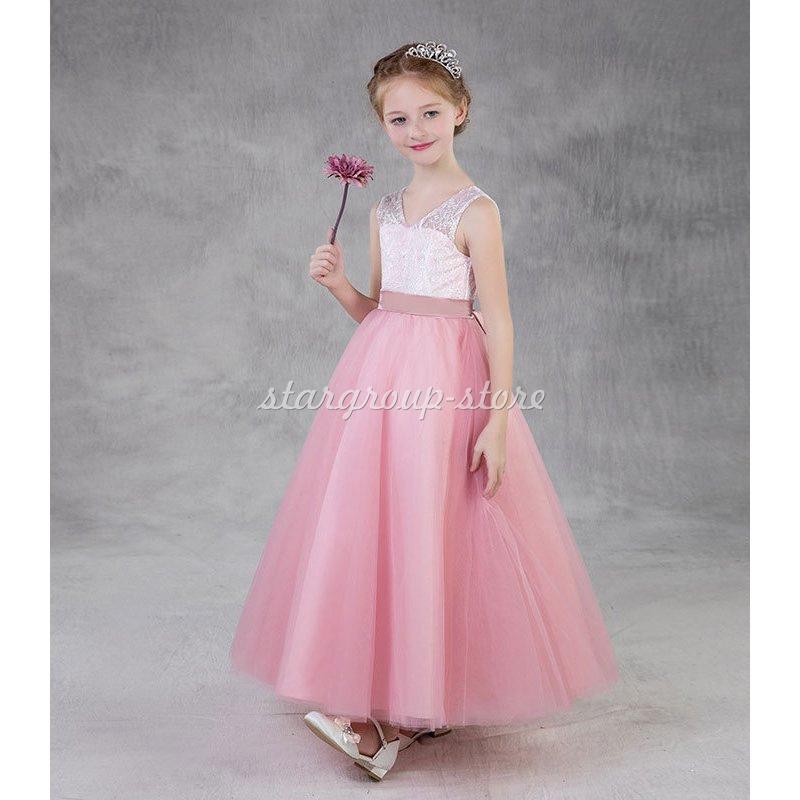 ピアノ ドレス ジュニア 演奏会 フォーマル 結婚式 フィッシュテールドレス キッズドレス 七五三 コンクール |  | 04