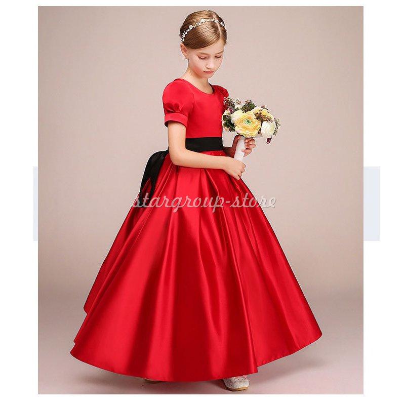 子どもロングドレス 演奏会 発表会 フォーマル 結婚式 フィッシュテールドレス キッズドレス ジュニアドレス ピアノ 七五三 コンクール |  | 05