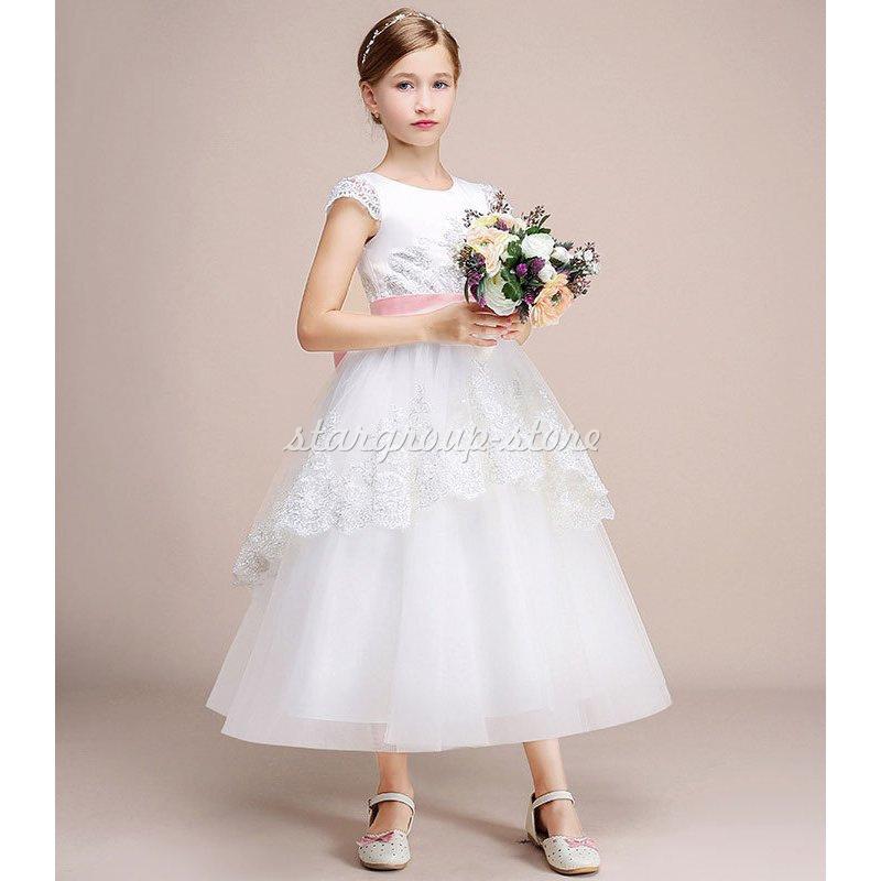 子供用ドレス 演奏会 発表会 フォーマル 結婚式 フィッシュテールドレス キッズドレス ジュニアドレス ピアノ 七五三 コンクール |  | 02