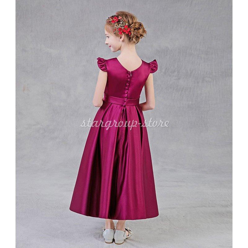 子どもロングドレス 演奏会 発表会 フォーマル 結婚式 フィッシュテールドレス キッズドレス ジュニアドレス ピアノ 七五三 コンクール |  | 06