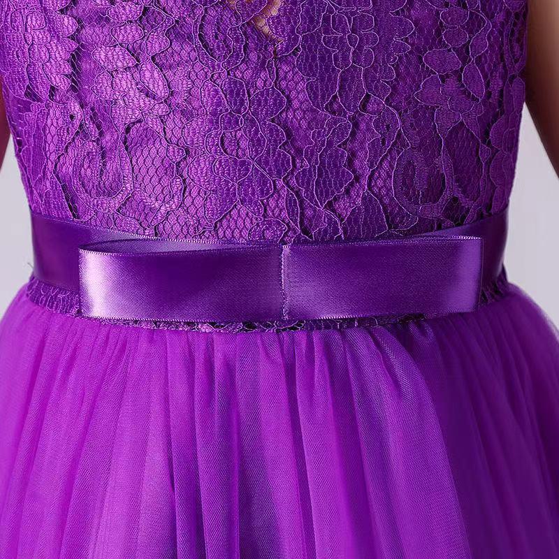 子供ドレス ロング ピアノ発表会 キッズドレス ドレス 子供ドレス ワンピース フォーマル ノースリーブ 160 150 140 130 120 110 即納 送料無料 |  | 11