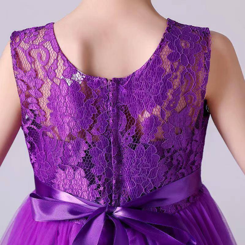 子供ドレス ロング ピアノ発表会 キッズドレス ドレス 子供ドレス ワンピース フォーマル ノースリーブ 160 150 140 130 120 110 即納 送料無料 |  | 12