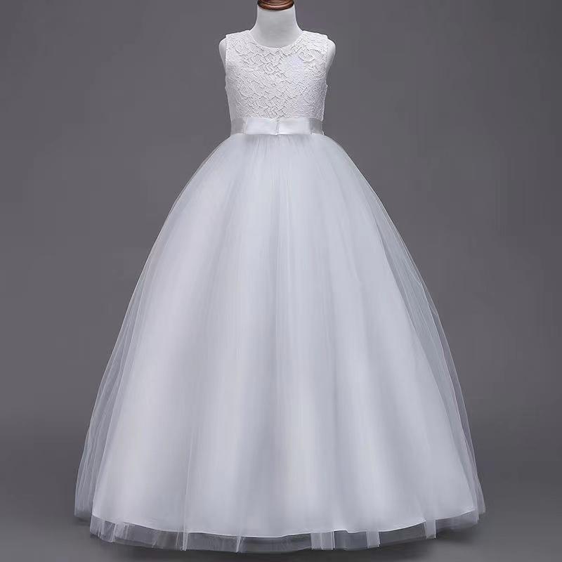 子供ドレス ロング ピアノ発表会 キッズドレス ドレス 子供ドレス ワンピース フォーマル ノースリーブ 160 150 140 130 120 110 即納 送料無料 |  | 07