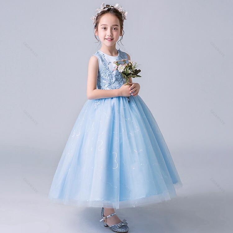 子供ドレス 発表会 セール ピアノ発表会 結婚式 お呼ばれ ロング 子供服 女の子 ワンピース 100/110/1/130/140/150ドレス |  | 03