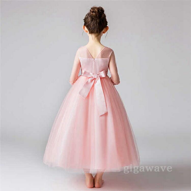 ピアノ発表会 ドレス ロングドレス ジュニア 110 1 130 140 150 160 170 ジュニアドレス 女の子 コンクール 。 |  | 01