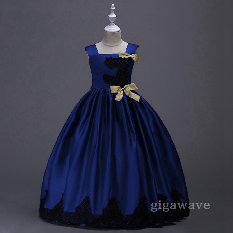 子供ドレス 子ども ジュニア ドレス レース 女の子 ワンピース ピアノ発表会 結婚式 演出 キッズ ドレス kids dress 1 13 |  | 01