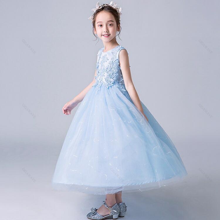 子供ドレス 発表会 セール ピアノ発表会 結婚式 お呼ばれ ロング 子供服 女の子 ワンピース 100/110/1/130/140/150ドレス |  | 01
