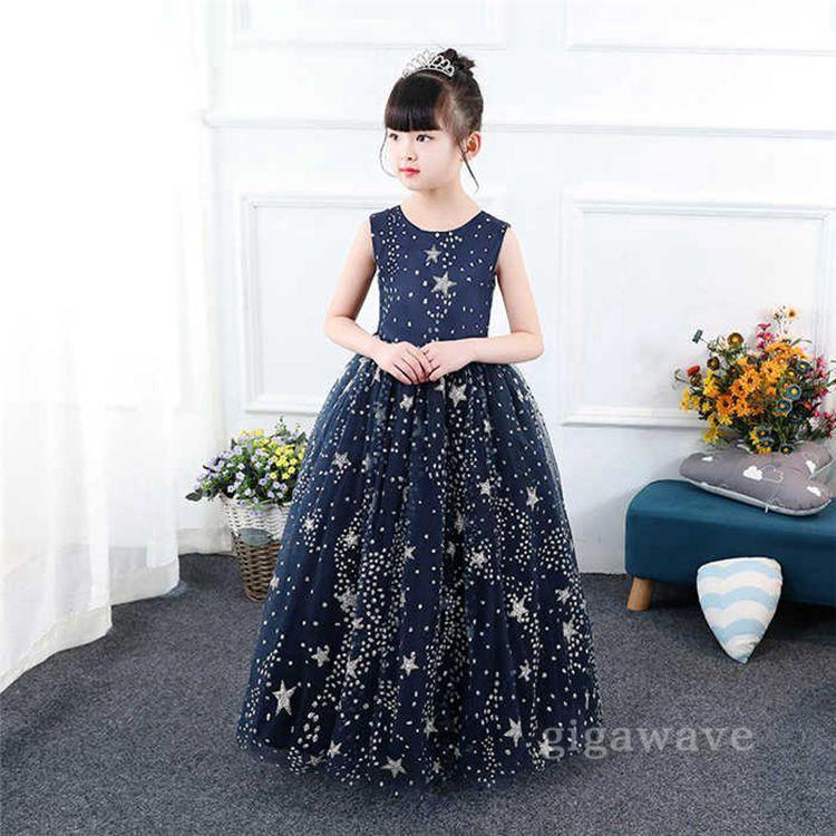 子供ドレス フォーマル ピアノ発表会 キッズ ジュニアドレス 1 130 140 150 160 170 星柄 おしゃれ 子供服 女の子 ワンピー |  | 04