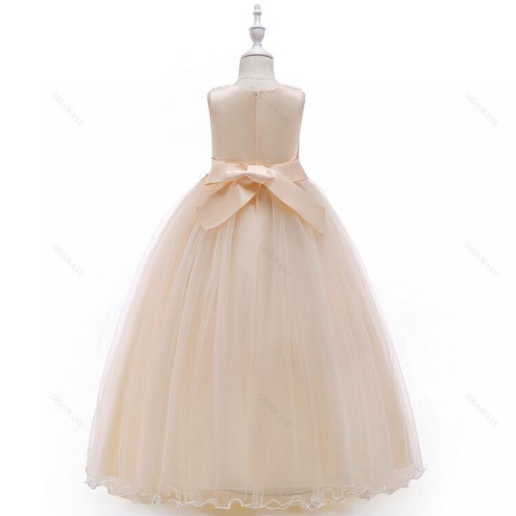 ピアノ発表会 ドレス 1 130 140 150 160 170 cm ロングドレス ジュニアドレス 発表会 女の子 コンクール パーティ ネイビ |  | 10