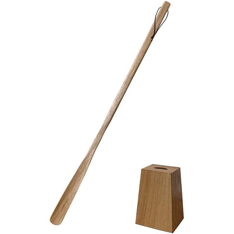 男の子向けプレゼント集結 ロング 靴べら Kicoriya スタンド付き クロス付 木 おしゃれ 木 75cm 長い 靴ベラ 木製 台付き 靴べら Mecila Net