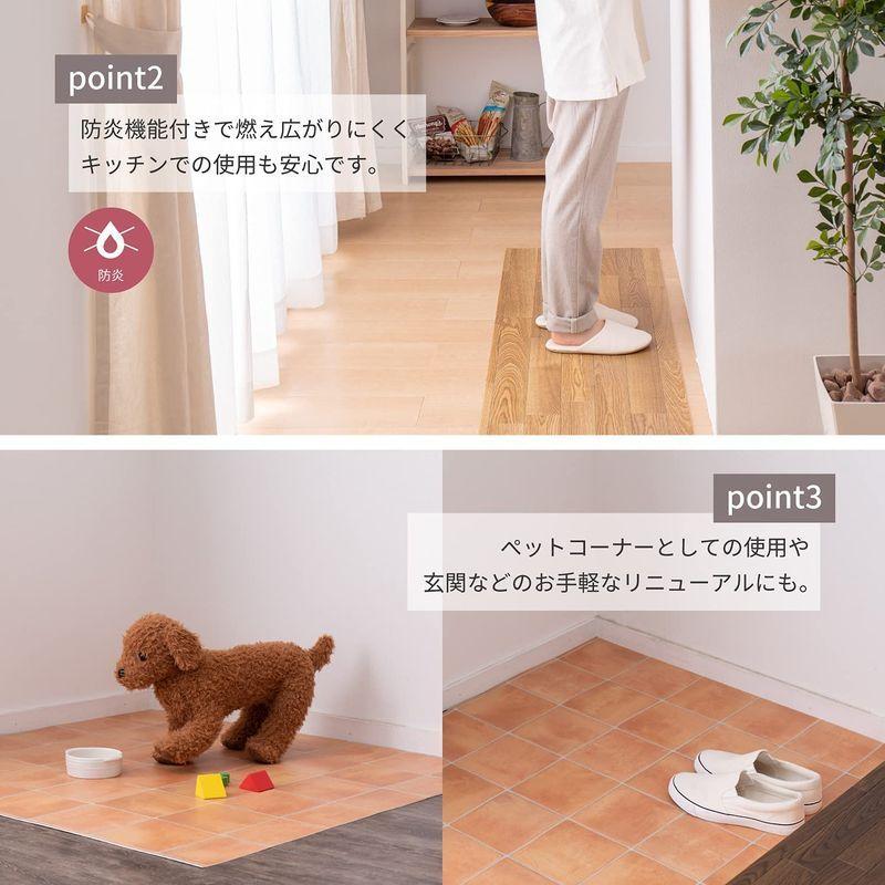 新規購入 フリーカット 敷くだけリメイク床シート 約90 300cm ホワイト 木目 チェア用床保護マット Www Tvusac Com