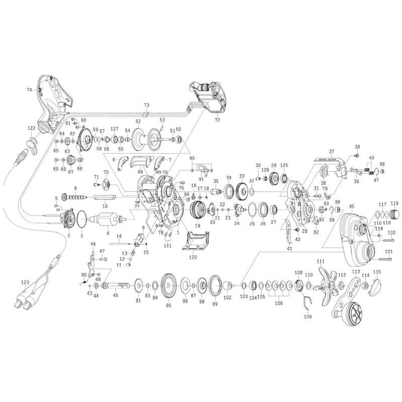 ダイワ Daiwa リール 純正パーツ 19 シーボーグ 0j ハンドルノブ 部品番号 152 部品コード 1h1746 ベイトリールパーツ Upstatenewyork Aiga Org