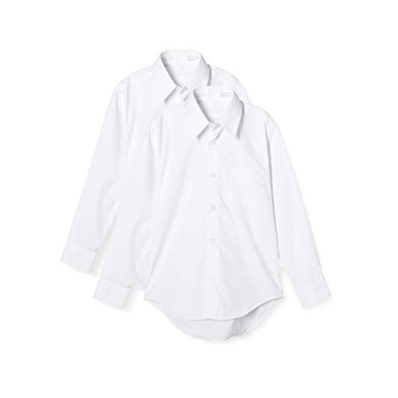セシール 長袖スクールシャツ 形態安定 抗菌防臭 透けにくい ボーイズ 制服 欲しいの 140 2枚組 ホワイト 2021人気の