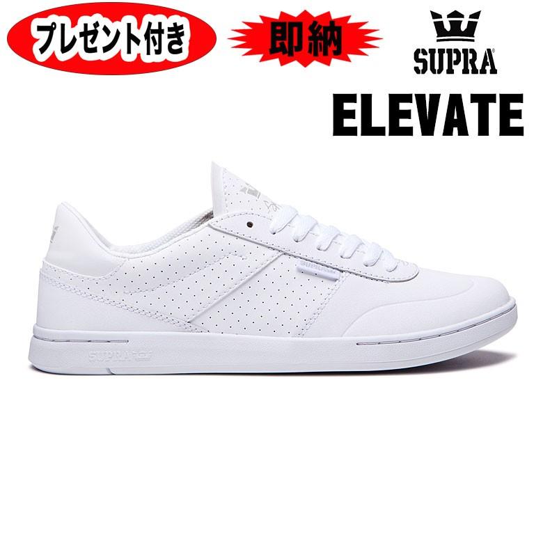 SUPRA FOOTWEAR supra スープラ スニーカー SUPRA ELEVATE WHITE-WHITE