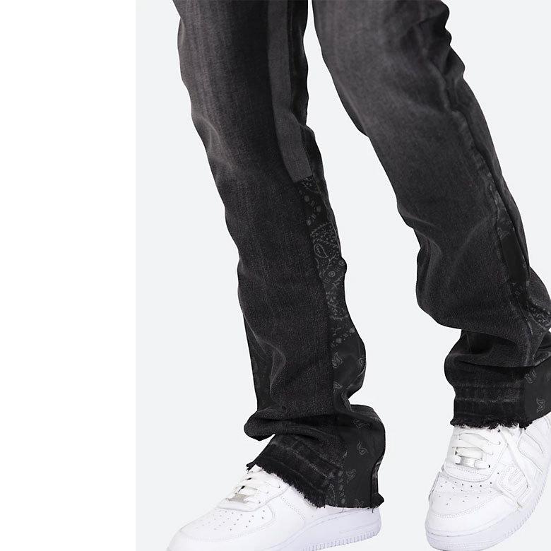 mnml（ミニマル） X162 Stretch Denim BLUE スmnml B167 PAISLEY FLARE