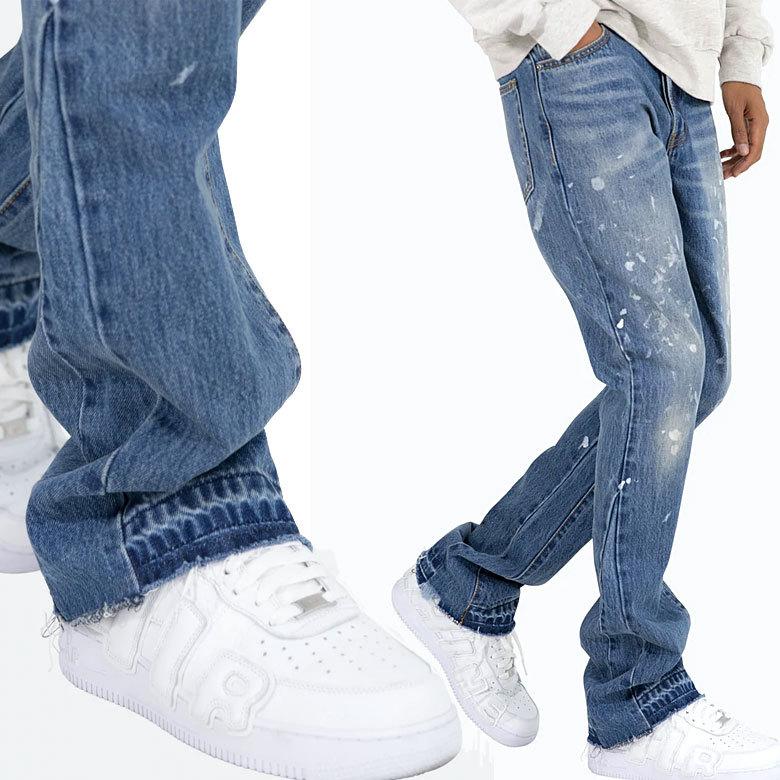 mnml（ミニマル） B400 FLARE DENIM ブーツカット フレア 美脚 脚長 