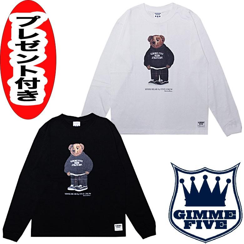 ギミーファイブ 長袖Tシャツ ロンT GIMME FIVE MMXI BEAR L/S ギミーファイブ 長袖Tシャツ ロンT GIMME FIVE MMXI BEAR L/S