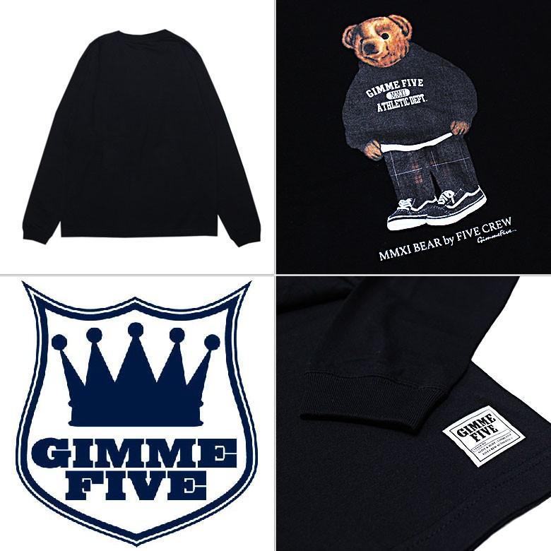 ギミーファイブ 長袖Tシャツ ロンT GIMME FIVE MMXI BEAR L/S ギミーファイブ 長袖Tシャツ ロンT GIMME FIVE MMXI BEAR L/S