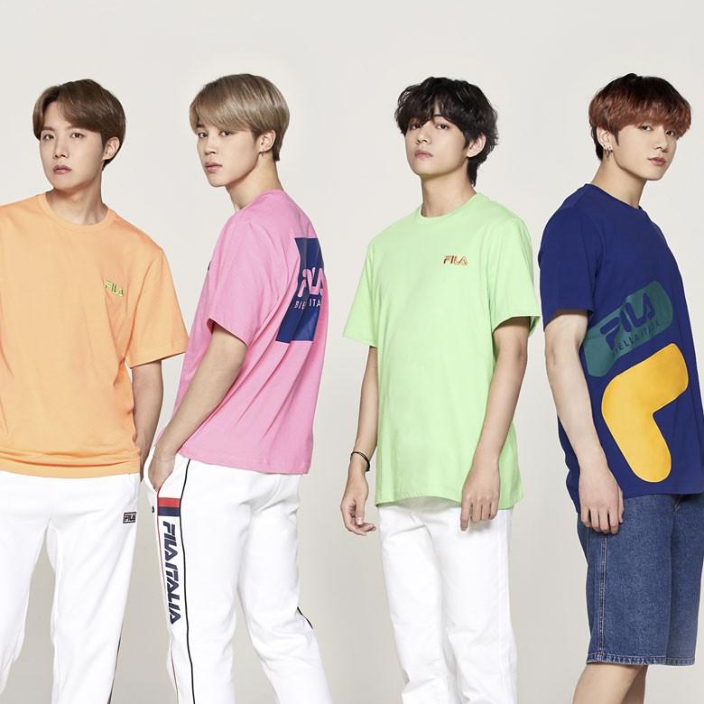 FILA（フィラ） FILA Tシャツ BTS着用 オレンジ グローバル 