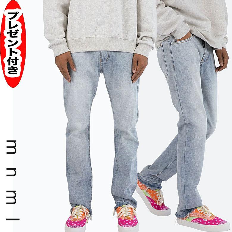 mnml（ミニマル） D212 DENIM ブーツカット ウォッシュ加工 デニム 