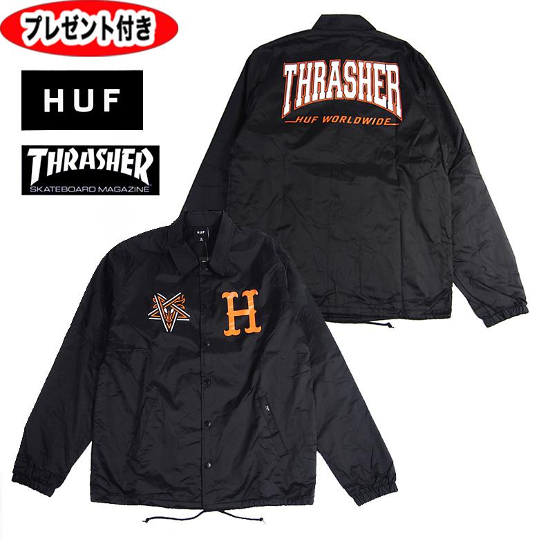 HUF（ハフ） スラッシャー ナイロンジャケット THRASHER ジャケット 