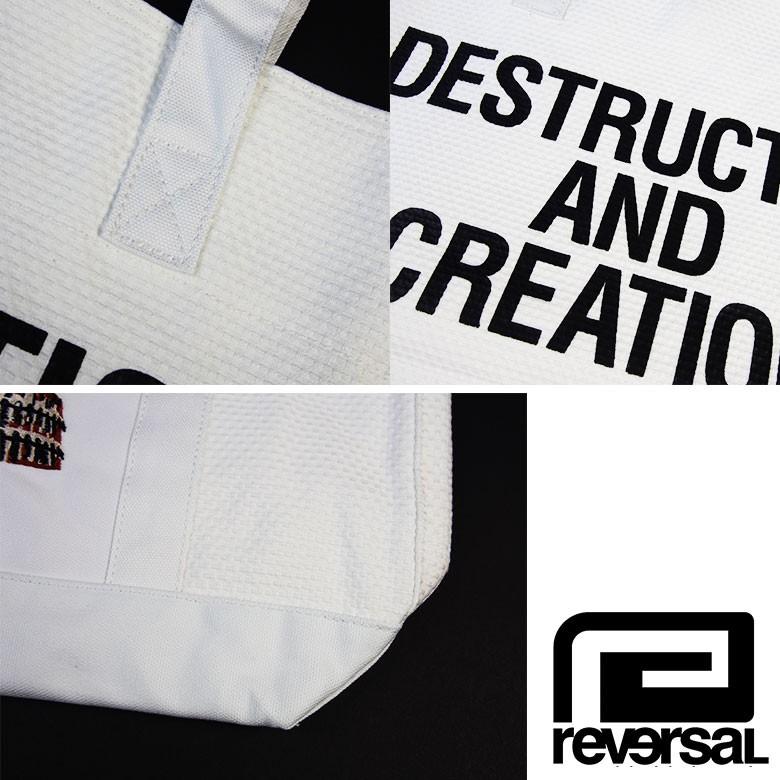 リバーサル reversal REVERSAL トートバッグ JIU-JITSU GI COLOSSEUM EMB TOTE BAG rvap15ss018　rvddw 手提げ バッグ　コロッセオ　柔術　刺し子｜starjack｜05