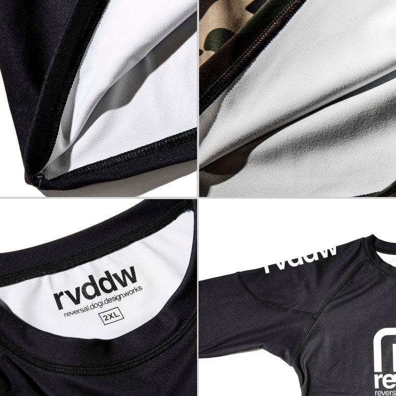 リバーサル 長袖Ｔシャツ ロング ラッシュ ガード LONG RASH GUARD 送料無料 rvbs049 reversal rvddw ロングスリーブ プレゼント付 長袖 ジム セットアップ可能｜starjack｜05