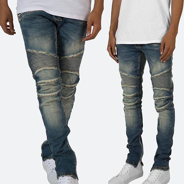 mnml ミニマル M14 STRETCH DENIM BLUE バイカーパンツ バイカー