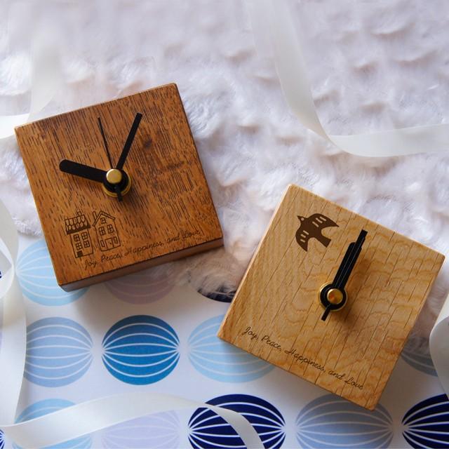 キートスクロック クマ ふくろう  8センチ オーダーメイド置き時計 メッセージ名入れ 母の日 誕生日 出産祝い 内祝い 新築祝い 結婚祝い 贈り物 |  | 02