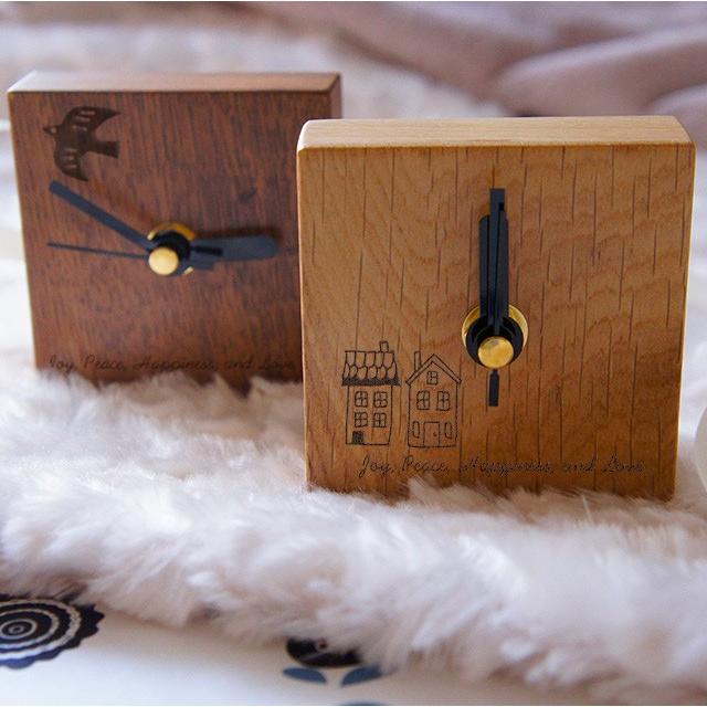 キートスクロック クマ ふくろう  8センチ オーダーメイド置き時計 メッセージ名入れ 母の日 誕生日 出産祝い 内祝い 新築祝い 結婚祝い 贈り物 |  | 03