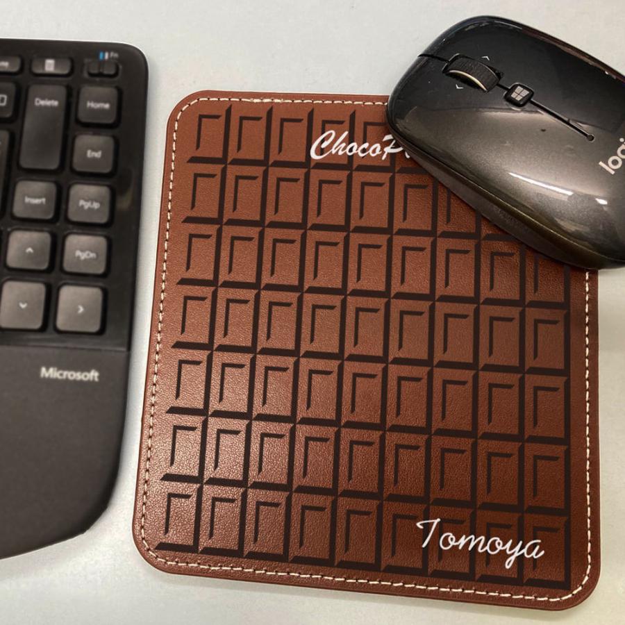 バレンタイン 名入れ おもしろ マウスパッド チョコレート柄 光学マウス 餞別 お祝い 退職祝い 記念品 |  | 01
