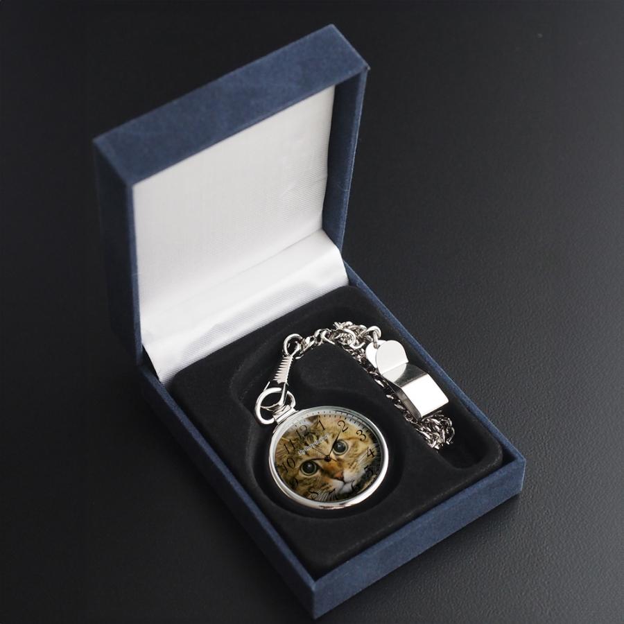 蓋なし懐中時計 シルバー 会社ロゴ文字盤 企業マーク 校章 卒業記念 名