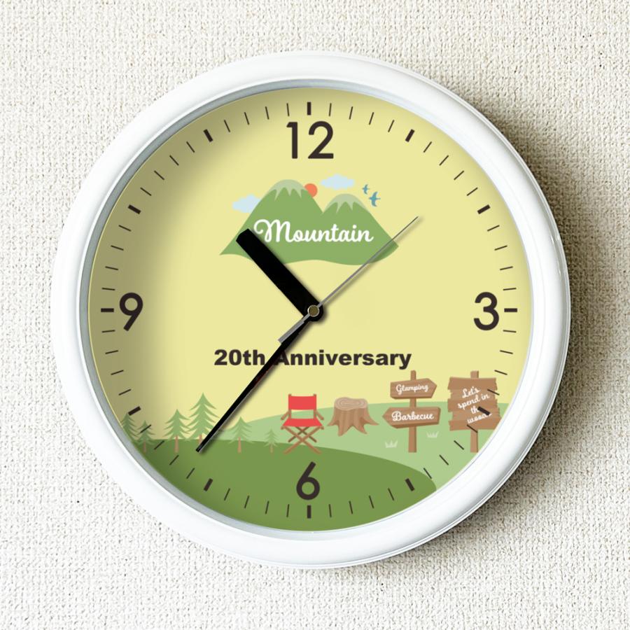 会社ロゴ時計 白枠31センチ壁掛け電波時計 オリジナル時計 オーダー