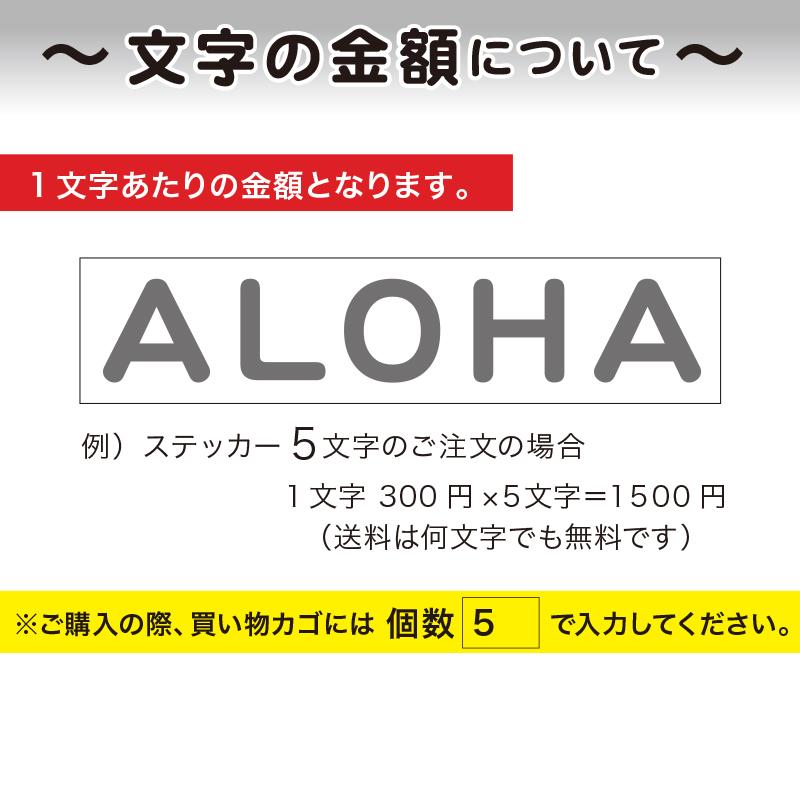 ステッカー（Sサイズ）〜5cm カッティング 切り文字 送料無料 表札 