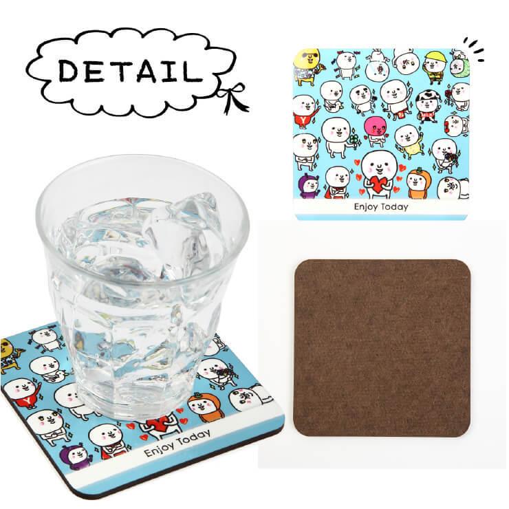 コースター おしゃれ LINEスタンプ ともちん 雑貨 プレゼント ギフト