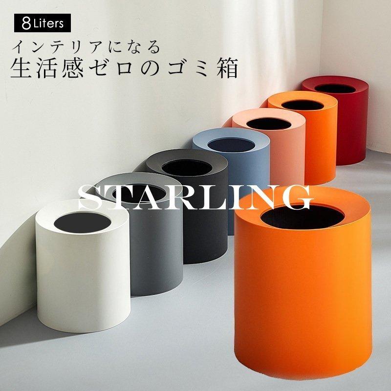 新品入荷 ごみ箱 ゴミ箱 ダストボックス インテリア おしゃれ かわいい シンプル 北欧 コンパクト 円形 丸型 リビング 子供部屋 インナーボックス付き 8l Aynaelda Com