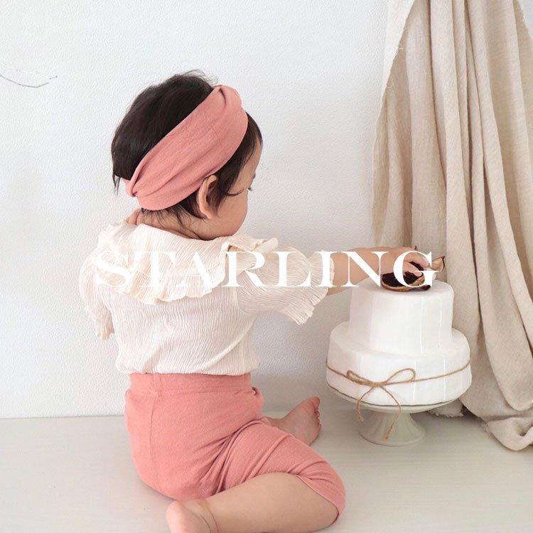 ベビー服 レギンス パンツ ズボン ハーフパンツ 7分丈 薄め ヘアバンド付き 2点セット 冷感 女の子 男の子 子供服 子ども服 部屋着 ルームウェア 春 夏 可愛い 値引きする