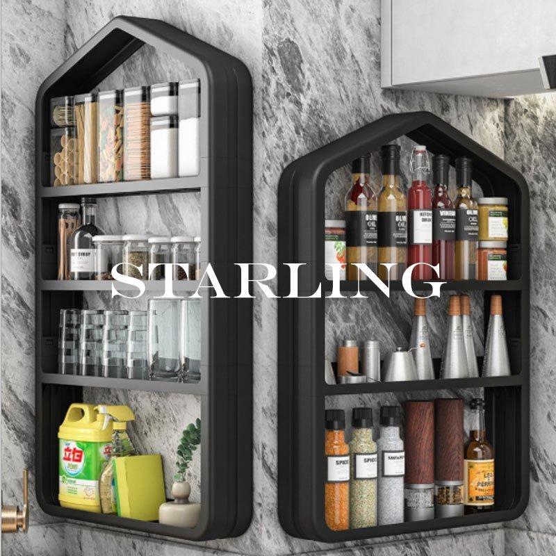 壁掛け収納 2段 3段 4段 収納 穴開けなし 収納棚 簡単組立 おしゃれ 壁かけ 洗面所 壁 トイレ収納 新生活 プラスチック ラック Ee1 Omsnj545 Starling 通販 Yahoo ショッピング