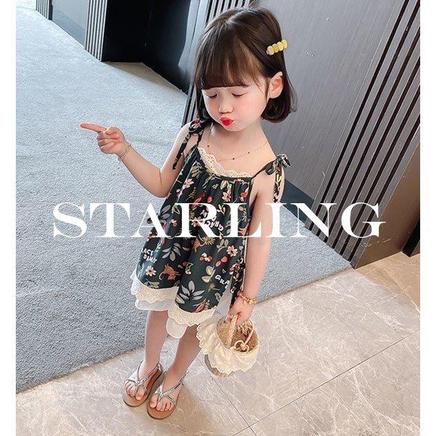 オンラインショップ ワンピース キッズ キャミソール キャミワンピ 子供服 女の子 膝丈 肩紐 レイヤード風 重ね着風 アイレットレース ナチュラル アジアン 英字 プリ ワンピース チュニック サイズ 80cm Www We Job Com