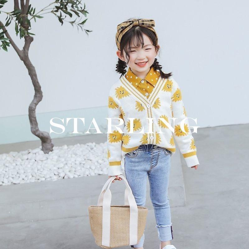 正規品 トップスカーディガン子供服長袖女の子キッズアウター男の子ボタン前開きカジュアルイラストおでかけシンプル秋おしゃれ 代引不可 Turningheadskennel Com