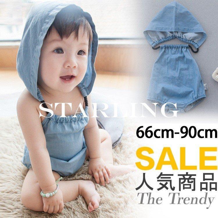 デニム カバーオール 夏用 ロンパース 女の子 赤ちゃん オールインワン ルームウェア パジャマ ベビー ベビー服 ギフト 出産祝い Www1 Mxtt1361 Starling 通販 Yahoo ショッピング